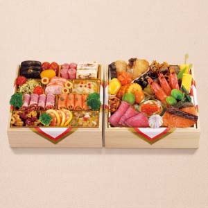 京料理 濱登久 和洋二段重【3〜4人前・38品目】【イオンのおせち】【近畿・中四国地区お届け限定】
