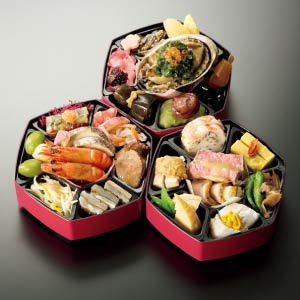 分とく山監修 伝統と独創のおせち三段重【2人前・30品目】【イオンのおせち】
