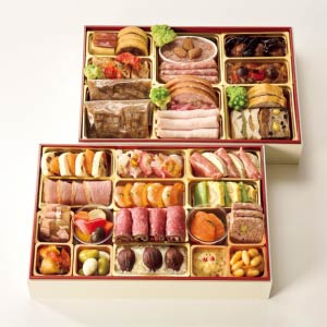 銀座ポルトファーロ 洋風オードブル二段重【3人前・47品目】【イオンのおせち】