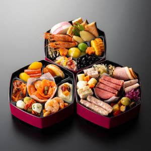 銀座花蝶 「ほのか」和洋三段重【2人前・38品目】【イオンのおせち】