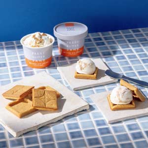 プレスバターサンド バターアイスクリーム〈キャラメル〉・クッキーセット【夏の贈りもの・お中元】[IC-24]