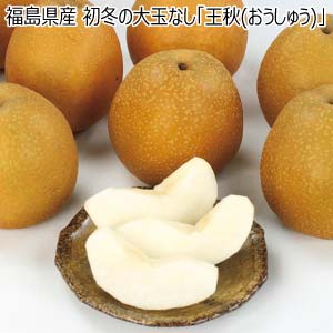 福島県産 初冬の大玉なし「王秋(おうしゅう)」(お届け期間：11/15〜12/31)【冬の贈りもの・お歳暮】