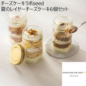 チーズケーキラボseed 夏のレイヤーチーズケーキ6個セット 【夏ギフト・お中元】