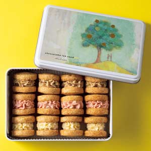 チーズケーキラボseed 国産有機小麦のミニチーズバターサンドギフト缶【夏の贈りもの・お中元】