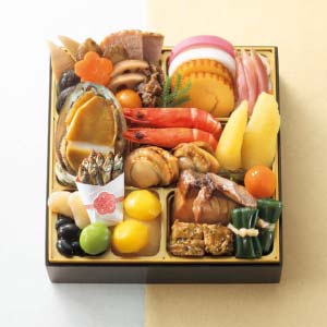国産食材使用 芝濱膳 和風おせち一段重 「迎春 日之出」【2人前・27品目】【イオンのおせち】