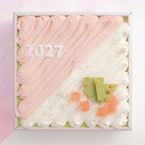 シェアするケーキ 抹茶とストロベリー【2〜3人前】【イオンのおせち】