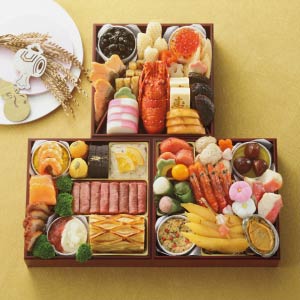和洋三段重「吉祥富士」【3〜4人前・47品目】【イオンのおせち】