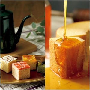 ナガラタタン はちみつバウムクーヘン＆奏でる積み木6個入【冬の贈りもの・お歳暮】[AE25W]