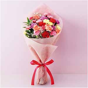 竹中庭園緑化 なないろカーネーションブーケ【母の日】