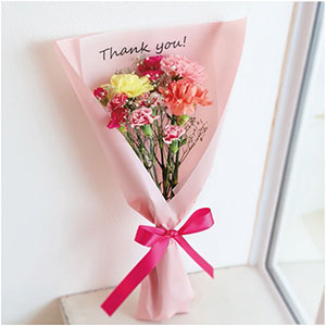 竹中庭園緑化 カーネーションメッセージブーケ【母の日】