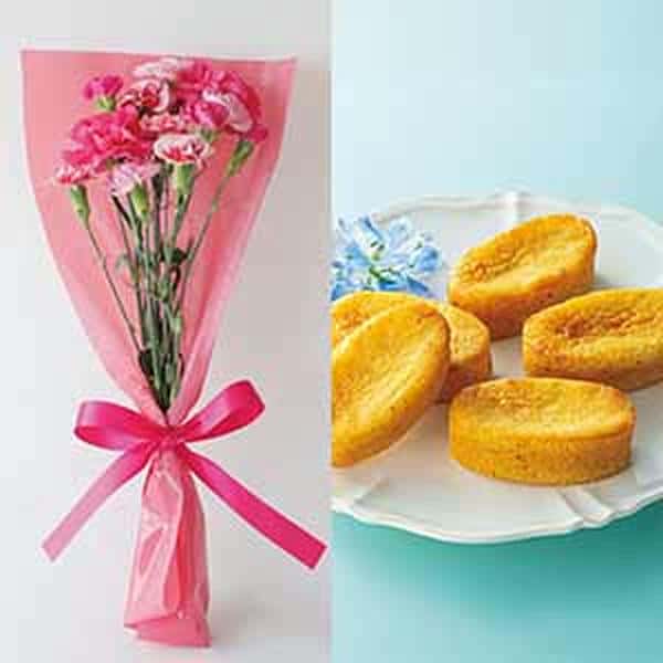 竹中庭園緑化 母の日ルージュブーケ＋ひととえ こがね芋【母の日】