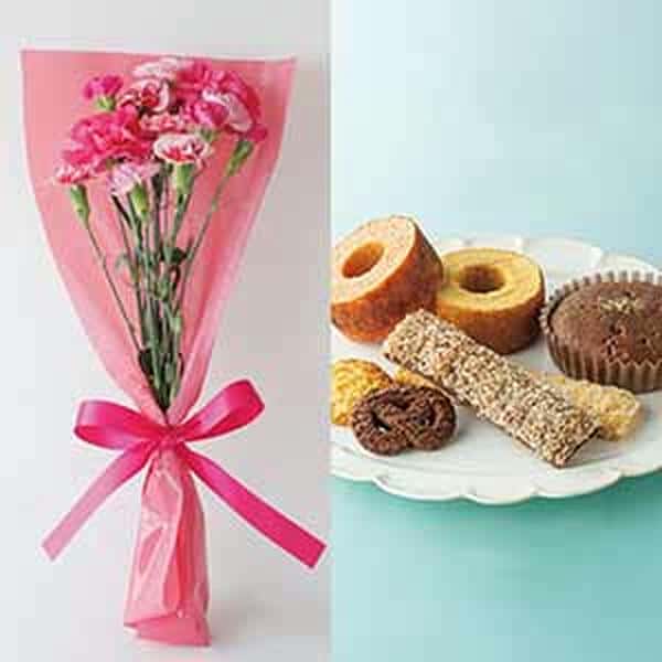 竹中庭園緑化 母の日ルージュブーケ＋森の庭 焼菓子【母の日】