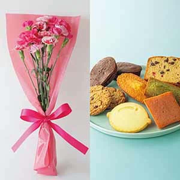 竹中庭園緑化 母の日ルージュブーケ＋ひととえ スイーツファクトリー【母の日】