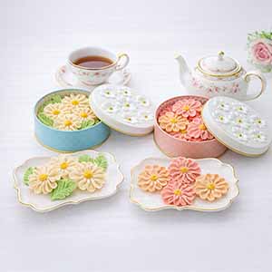 Flower Picnic Cafe お花のぼうろ2缶セット(コスモス・マーガレット)【母の日】