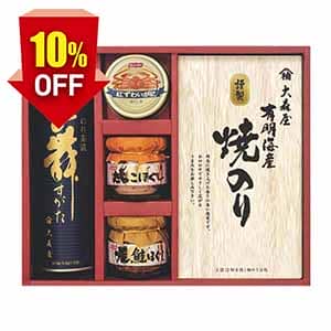 大森屋 のり・かに缶・瓶詰・お茶漬詰合せ【夏の贈りもの・お中元】[KYB-30A]