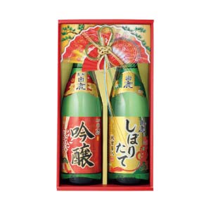 白鹿 吟醸・しぼりたて金箔セット【冬の贈りもの・お歳暮】[GS-Y]