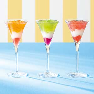 ひととえ 3層デザート ジュレパフェ 〜国産フルーツ入り〜【夏の贈りもの・お中元】[JPD-30]