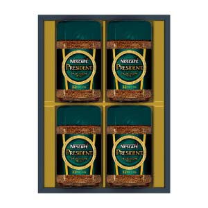 ネスカフェ プレジデント レギュラーソリュブルコーヒー ギフトセット【冬の贈りもの・お歳暮】[N50-PS]
