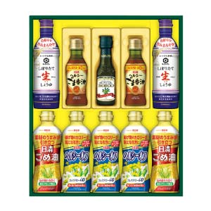 日清オイリオ バラエティオイル&キッコーマンしぼりたて生しょうゆギフト【夏の贈りもの・お中元】[NK-50]