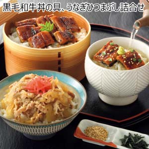 黒毛和牛丼の具、うなぎひつまぶし詰合せ【冬の贈りもの・お歳暮】