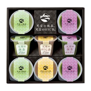 Azumi 天空の抹茶・天空のほうじ茶デザートセット【冬の贈りもの・お歳暮】[FTK-33]