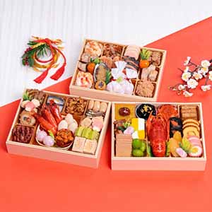 千賀屋 迎春おせち料理 和風三段重「天寿千」【4〜5人前・45品目】【イオンのおせち】