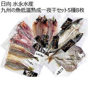 日向 水永水産 九州の魚低温熟成一夜干セット5種8枚 【冬ギフト・お歳暮】
