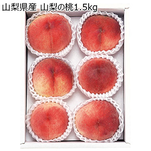 山梨県産 山梨の桃1.5kg(お届け期間：7/11〜8/12)【夏の贈りもの・お中元】