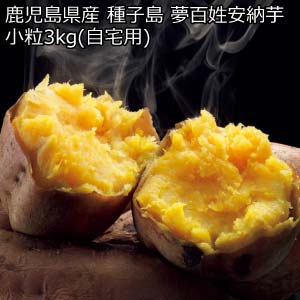 鹿児島県産 種子島 夢百姓安納芋小粒3kg(自宅用)(お届け期間：11/11〜12/31)【冬の贈りもの・お歳暮】