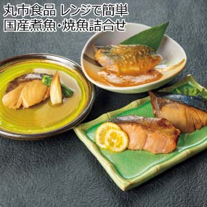 丸市食品 レンジで簡単 国産煮魚・焼魚詰合せ【冬の贈りもの・お歳暮】[KN-40]