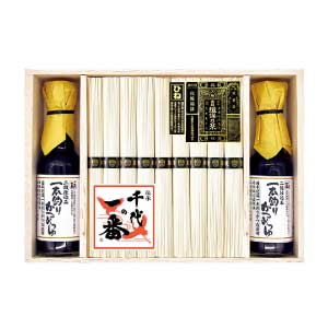 揖保乃糸 特級品(ひね)・千代の一番つゆ詰合せ【夏の贈りもの・お中元】[UO-50C]