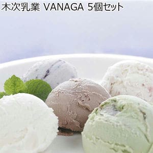 木次乳業 VANAGA 5個セット【アイスクリーム】