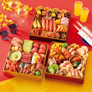 味遊心 親子三代おせち 和洋三段重【4〜5人前・60品目】【イオンのおせち】【関東地区お届け限定】