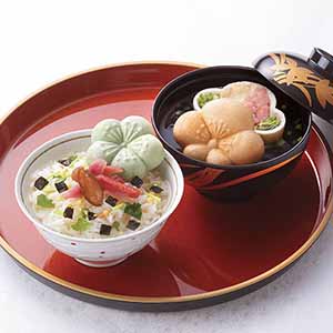 京都・辻が花 お茶漬・お吸物最中詰合せ【母の日】