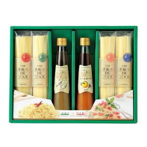 キンダイ製麺 小豆島手延べDEパスタ＆瀬戸内ソース詰合せ【夏の贈りもの・お中元】[TPO-40]