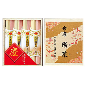 慶びのめんめん(饂飩各50g×4)[SE5-27-1]【名入れ】【年間ギフト】