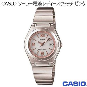 CASIO ソーラー電波レディースウォッチ ピンク （R3266）