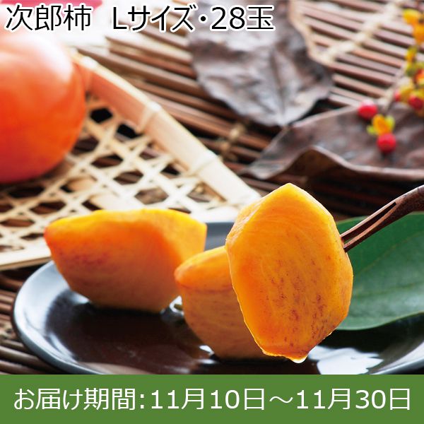 静岡県産(JAとぴあ浜松) 次郎柿　Lサイズ・28玉【ふるさとの味・東海】