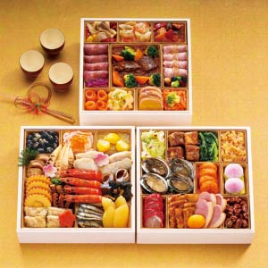 札幌パークホテル 和洋中三段重「笑和」【4人前・43品目】【イオンのおせち】