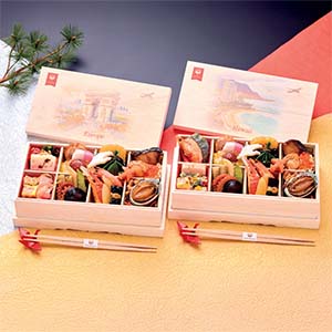 ＜JAL SELECTION＞ JALロイヤルケータリング監修機内食風おせち2客セット【1人前×2・34品目】【イオンのおせち】