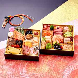 四谷鈴なり＆麻布十番ピアットスズキ監修 和洋コラボ二段重【3人前・43品目】【イオンのおせち】