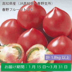 高知県産(JA高知県・春野支所) 春野フルーツトマト 計1.8kg以上【ふるさとの味・中四国】