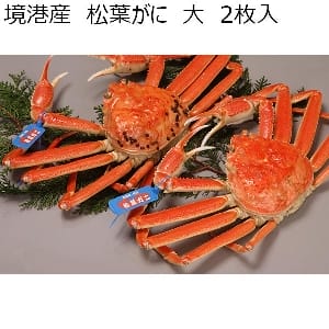 大漁なかうら　境港産松葉がに　2枚入松葉がにボイル（700〜900g）×2枚、境港産、スチロールセット【お届け期間：11月15日〜1月10日】【ふるさとの味・中四国】