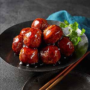 Z's MENU [ジーズメニュー] 黒甘酢肉団子 2人前300g（肉団子3個入×2袋）【＠FROZEN】