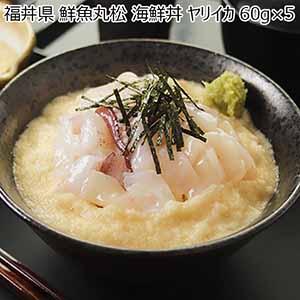 福井県 鮮魚丸松 海鮮丼 ヤリイカ 60g×5【イオンカード会員限定】