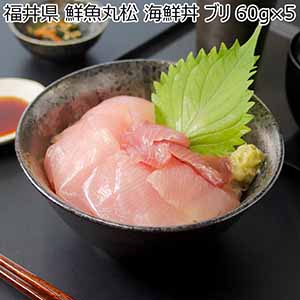 福井県 鮮魚丸松 海鮮丼 ブリ 60g×5【イオンカード会員限定】