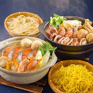 小樽海洋水産 小樽海洋 石狩鍋・海鮮えび鍋セット【鍋まつり】【おいしいお取り寄せ】