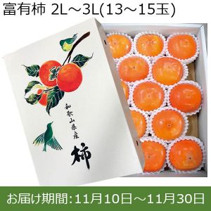 和歌山県産紀北川上農業協同組合 和歌山の柿　富有柿 (2L〜3L(13〜15玉) 4kg)【限定50点】【お届け期間：11月10日(日)〜11月30日(土)】【ふるさとの味・近畿】