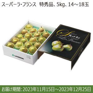 山形県産JAてんどう スーパーラ・フランス　5kg(特秀14〜18玉)【限定300点】【お届け期間:11/15(水)〜12/25(月)】【ふるさとの味・南関東】