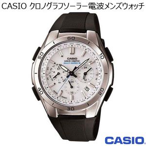 CASIO クロノグラフソーラー電波メンズウォッチ （R3263）【雑貨】